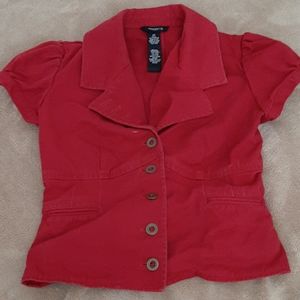 Red Shortsleeve Blazer